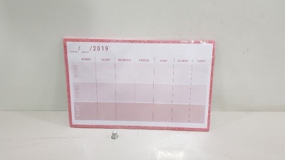 960 X BRAND NEW SGM DAILY PLANNER (PLAY / WORK / HOME) DATED 2019 (NOT DATED OR NUMBERED SO CAN BE USED FOR CHILDREN'S HOME ACTIVITY OR MEAL PLANNING) CONTAINED IN 40 BOXES