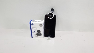 160 X BRAND NEW WIDE ANGLE SELFIE CLIP LENS IN 5 BOXES