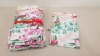 360 X BRAND NEW DESIGNER LAUNDRY APRON WITH FLOWER DETAIL IN 15 BOXES