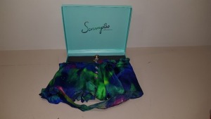 50 X SCRUMPIES OF MAYFAIR NORTHERN LIGHTS FRENCH KNICKERS - SIZES 12 & 16 (3 & 5) - QTY BREAKDOWN 3(25), 5(25) - WITH BAG OF 50 CHARMS AND 25 PRESENTATION BOXES - ORIG RRP £35 (£1750.00 TOTAL)