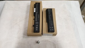 34 X ASSORTED LAPTOP BATTERIES - QBEK00121-KK, QBEK00118KP, QBEK00001_140_UK AND QBEK00200_158_FR
