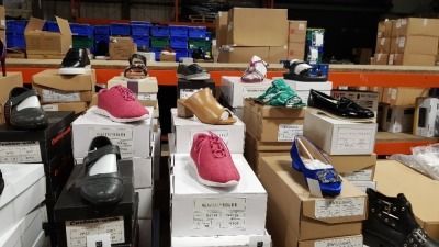 15 X BRAND NEW WOMENS SHOES IN VARIOUS STYLES AND SIZES IE HEAVENLY SOLES CETISE TRAINERS UK SIZE 5, HEAVENLY SOLES TAN HEELS UK SIZE 4 AND CUSHION WALK BLACK SLIP ON SHOES UK SIZE 4E ETC
