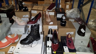15 X BRAND NEW WOMENS SHOES IN VARIOUS STYLES AND SIZES IE DUNE LONDON BLACK METALLIC HEELS EU SIZE 36, HEAVENLY SOLES COPPER HEELS UK SIZE 8 AND HEAVENLY SOLES BERRY TRAINERS UK SIZE 7