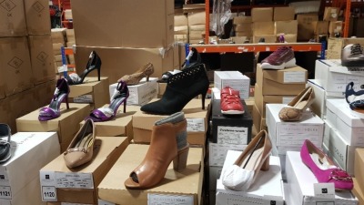 15 X BRAND NEW WOMENS SHOES IN VARIOUS STYLES AND SIZES IE HEAVENLY SOLES TAN BOOTS UK SIZE 5, JD WILLIAMS BLACK HEELS UK SIZE 9 AND SIMPLY BE GLITTER HEELS UK SIZE 8 ETC