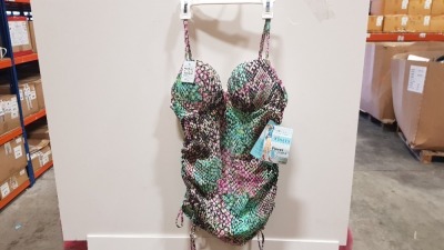 30 X BRAND NEW SPANX PUSH UP SNAKE PRINT TANKINI SIZE XLARGE RRP $34.99
