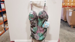 30 X BRAND NEW SPANX PUSH UP SNAKE PRINT TANKINI SIZE LARGE RRP $34.99
