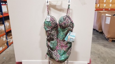 30 X BRAND NEW SPANX PUSH UP SNAKE PRINT TANKINI SIZE LARGE RRP $34.99