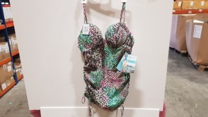 30 X BRAND NEW SPANX PUSH UP SNAKE PRINT TANKINI SIZE LARGE RRP $34.99