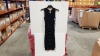 12 X BRAND NEW SPANX BOLD BLACK DRAPED DRESS SIZE SMALL