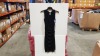 12 X BRAND NEW SPANX BOLD BLACK DRAPED DRESS SIZE LARGE