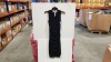 12 X BRAND NEW SPANX BOLD BLACK DRAPED DRESS SIZE MEDIUM