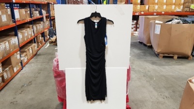 12 X BRAND NEW SPANX BOLD BLACK DRAPED DRESS SIZE MEDIUM