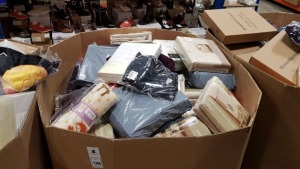 FULL PALLET OF HOMEWARE CONTAINIING BED RUNNERS, FLEECE BLANKET, PILLOW PROTECTOR AND T SHIRTS ETC