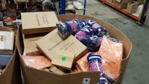 FULL PALLET OF HOMEWARE CONTAINING FLEECE BLANKET, BATH MATS, PICTURE FRAMES AND CHAIR COVERS ETC