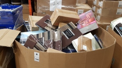 FULL PALLET OF HOMEWARE CONTAINING BEDDING, TRAIN SPOTTING GIFTSET, BAGS , DECORATIVE LIGHTING AND SHORTS ETC