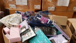 FULL PALLET OF HOMEWARE CONTAINING BATH MATS, CUSHIONS, CHAIR COVERS AND FLEECE BLANKETS ETC