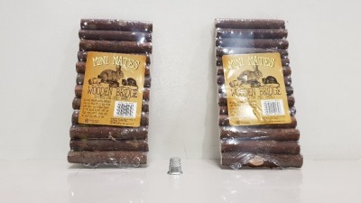 360 X BRAND NEW MINI MATES WOODEN BRIDGE