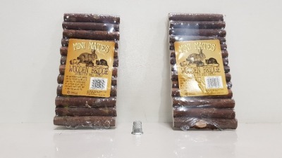360 X BRAND NEW MINI MATES WOODEN BRIDGE