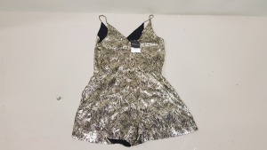 20 X BRAND NEW TOPSHOP GOLD DRESS SIZE 6