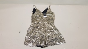 20 X BRAND NEW TOPSHOP GOLD DRESS SIZE 6