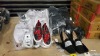20 X BRAND NEW TOPSHOP SHOE LOT CONTAINING TESSA RED SHOES AND BLACK EVANS SHOES