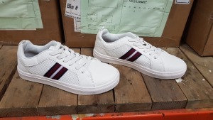 25 X BRAND NEW BURTON WHITE TRAINERS IN VARIOUS SIZES