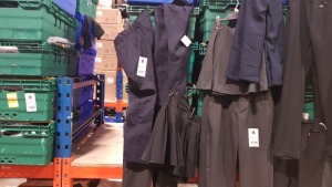 £400 MIN RETAIL VALUE OF CHILDRENS SKIRTS AND PANTS IN VARIOUS STYLES AND SIZES IN 5 TRAYS (NOT INCLUDED)