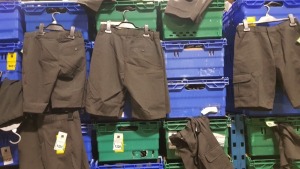 £400 MIN RETAIL VALUE OF CHILDRENS PANTS AND SHORTS IN VARIOUS STYLES AND SIZES IN 5 TRAYS (NOT INCLUDED)