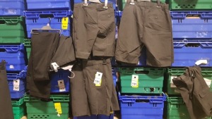 £400 MIN RETAIL VALUE OF CHILDRENS PANTS AND SHORTS IN VARIOUS STYLES AND SIZES IN 5 TRAYS (NOT INCLUDED)