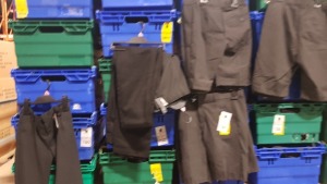 £400 MIN RETAIL VALUE OF CHILDRENS PANTS AND SHORTS IN VARIOUS STYLES AND SIZES IN 5 TRAYS (NOT INCLUDED)