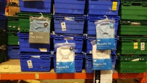 £400 MIN RETAIL VALUE OF CHILDRENS BOYS SHIRTS SHORT SLEEVED SHIRTS AND POLO SHIRTS IN VARIOUS STYLES AND SIZES IN 5 TRAYS (NOT INCLUDED)