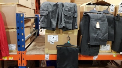 £400 MIN RETAIL VALUE OF CHILDRENS PANTS AND SHORTS IN VARIOUS STYLES AND SIZES IN 5 BOXES