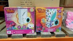 24 X BRAND NEW TROLLS COLOUR YOUR OWN SPEAKER CONTAINS 4 MARKERS & COLOUR YOUR OWN SPEAKER