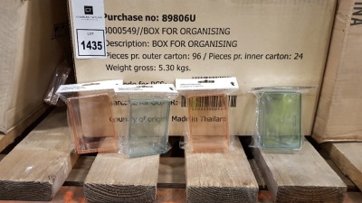 360 X BRAND NEW ORGANISATION BOX