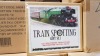 210 X BRAND NEW TRAINSPOTTING GIFT SET CONTAINS FLYING SCOTTSMAN DVD, HARD BACK BOOK AND A QUALITY BALL POINT PEN