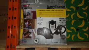 5 X EARLEX SPRAY STATION (HV3901) - PLEASE NOTE SOME BOXES DAMAGED