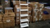 6 X BRAND NEW (CHARLES JACOBS) 5 TIER LADDER SHELVING UNIT IN WHITE (CJ-SHLF-001-WHI)