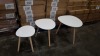 6 X BRAND NEW (CHARLES JACOBS) SET OF 3 NESTING TABLES IN WHITE (PRODUCT CODE - (CJ-NST-001-WHI)