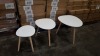 6 X BRAND NEW (CHARLES JACOBS) SET OF 3 NESTING TABLES IN WHITE (PRODUCT CODE - (CJ-NST-001-WHI)