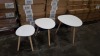 6 X BRAND NEW (CHARLES JACOBS) SET OF 3 NESTING TABLES IN WHITE (PRODUCT CODE - (CJ-NST-001-WHI)
