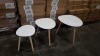 6 X BRAND NEW (CHARLES JACOBS) SET OF 3 NESTING TABLES IN WHITE (PRODUCT CODE - (CJ-NST-001-WHI)