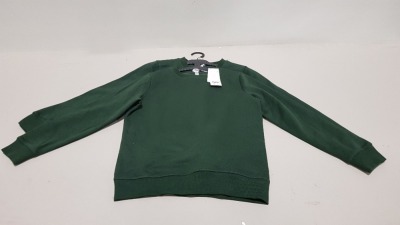£400 MIN RETAIL VALUE OF CHILDREN'S JUMPERS IN GREEN IN VARIOUS SIZES IN 4 BOXES