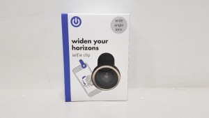 160 X BRAND NEW WIDE ANGLE SELFIE CLIP LENS IN 5 BOXES