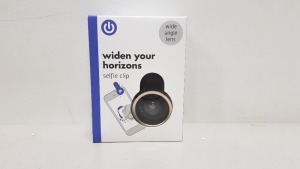 160 X BRAND NEW WIDE ANGLE SELFIE CLIP LENS IN 5 BOXES