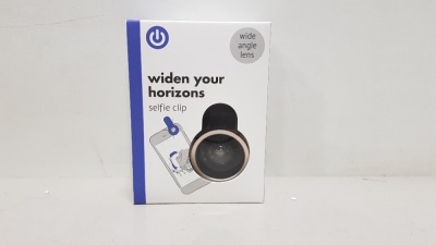 160 X BRAND NEW WIDE ANGLE SELFIE CLIP LENS IN 5 BOXES