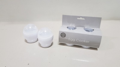 168 X BRAND NEW YOUR HOME SET OF 2 EGG COOKER CONTAINED IN 7 BOXES