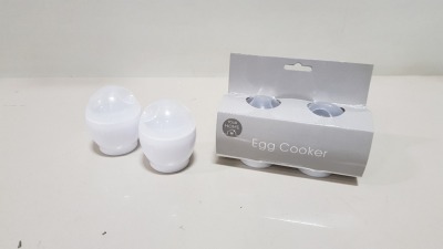 168 X BRAND NEW YOUR HOME SET OF 2 EGG COOKER CONTAINED IN 7 BOXES