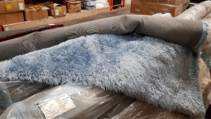 4 X BRAND NEW DUCK EGG RUG SIZE 200 X 230