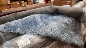4 X BRAND NEW DUCK EGG RUG SIZE 160 X 230