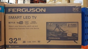 FERGUSON 32" SMART HD READY LED TV - F3220 RTS - (PRODUCT IS NEW, NOT ORIGINAL BOX)